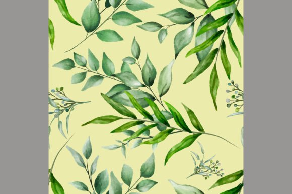 Download Beautiful Watercolor Leaves Pattern - Watercolor leaves pattern Collection