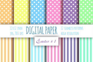 Download Polka Dot and Stripes Digital Paper - Paper Collection