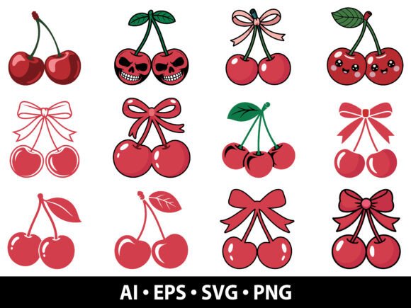 Download Cherry Vector SVG Bundle - Cherry Collection
