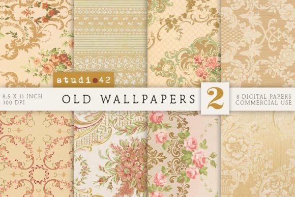 Download Antique Wallpaper Printables V2 - Paper Collection