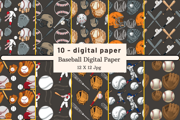 Download Baseball Digital Paper - Paper Collection