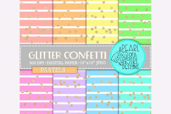 Download Glitter Confetti Digital Paper, Pastels - Paper Collection
