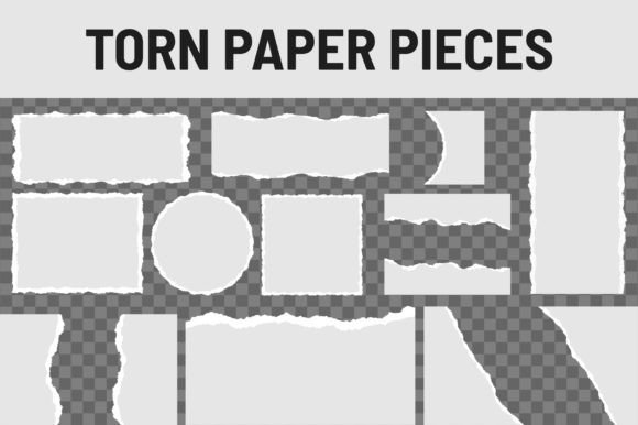 Download Torn Paper Pieces Transparent Background - Paper Collection