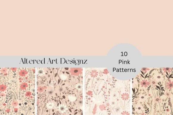 Download Pink and Cream Digital Paper Pack - Paper Collection