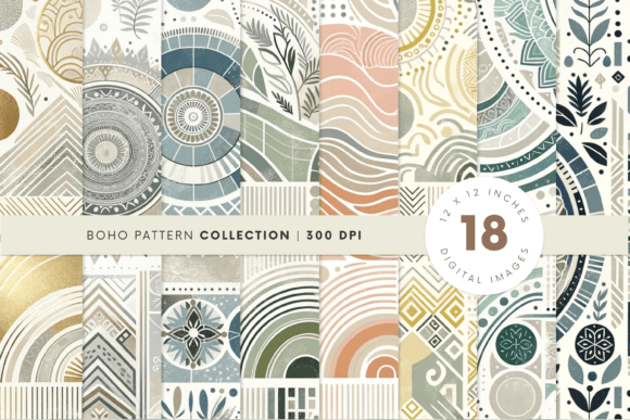 Download Boho Background Digital Paper - Boho background Collection