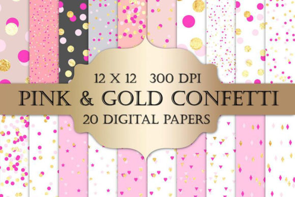 Download Valentines Confetti Digital Paper - Paper Collection