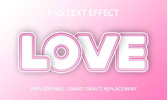 Download Text Effect Love Paper Premium - Paper Collection