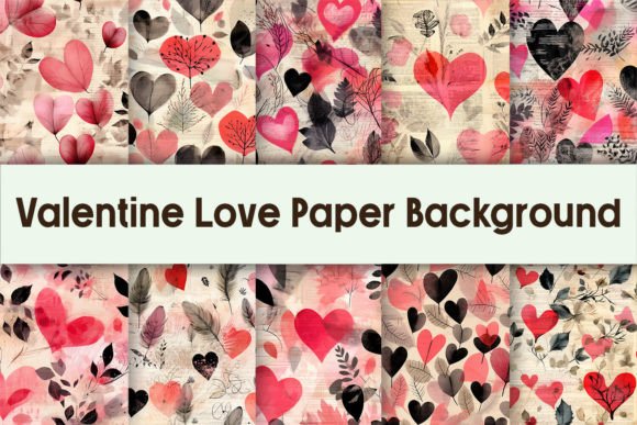 Download Valentine Love Paper Background - Paper Collection