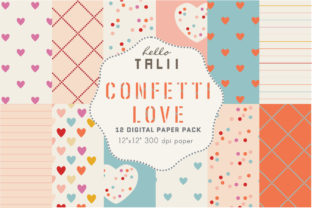 Download Confetti Love Digital Paper - Paper Collection