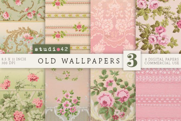 Download Antique Wallpaper Printables V3 - Paper Collection