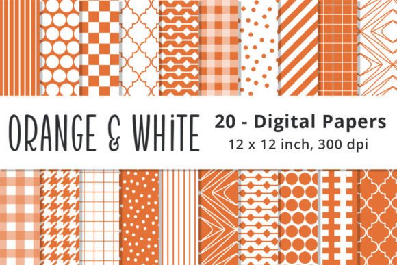 Download Seamless Orange Digital Scrapbook Paper - Paper Collection