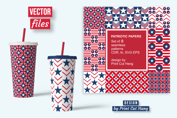 Download Patriotic Repeating Patterned Papers - Paper Collection