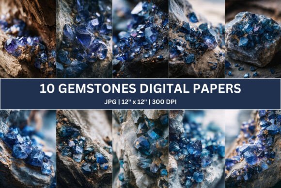 Download 10 Raw Crystal Digital Paper - Paper Collection