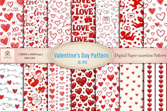 Download Valentine’s Day Love Digital Paper - Paper Collection