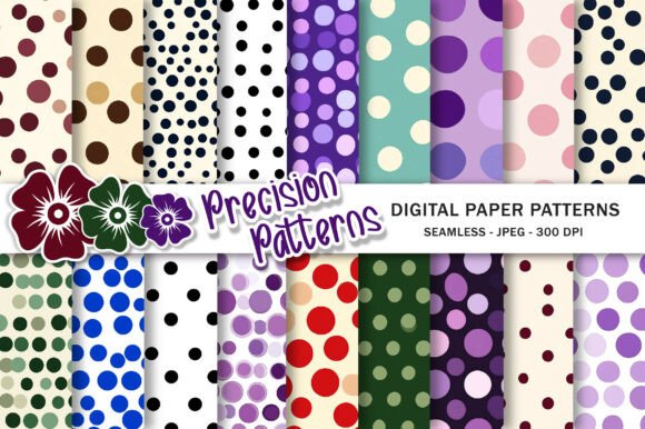 Download Colorful Polka Dot Digital Paper - Paper Collection