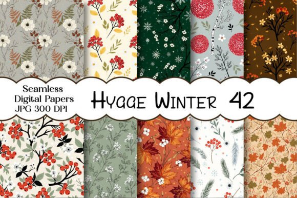 Download Hygge Winter Digital Papers - Paper Collection