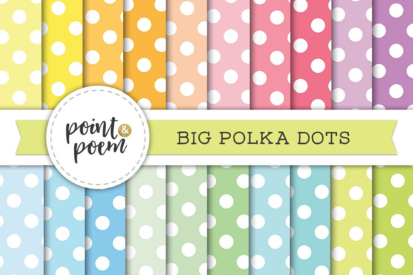 Download Bold Polka Dots Digital Paper - Paper Collection