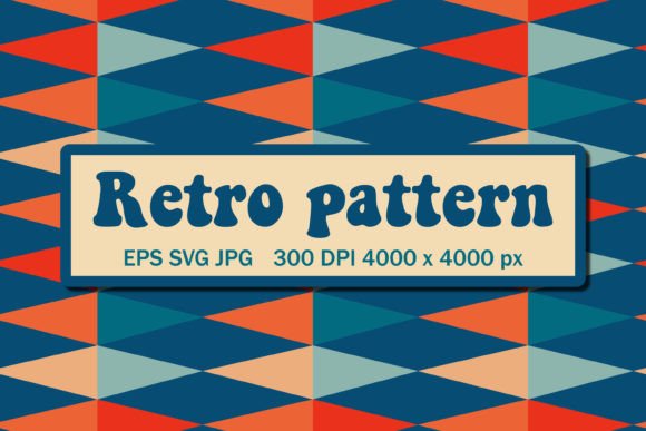 Download Groovy Aesthetic Pattern with Triangles - Premium Resources