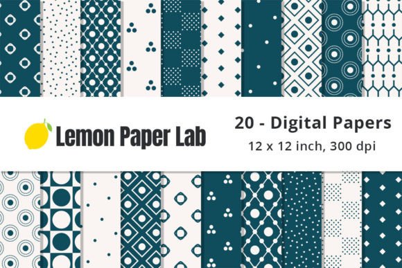 Download Blue Polka Dot Digital Paper Patterns - Paper Collection