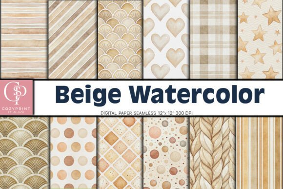 Download Beige Polka Dot Digital Paper Background - Paper Collection