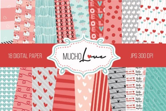 Download Mucho Love Digital Paper - Paper Collection