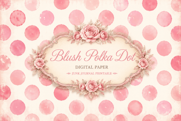 Download Blush Polka Dot Paper - Paper Collection