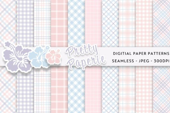 Download 10 Plaid Digital Paper Backgrounds - Paper Collection