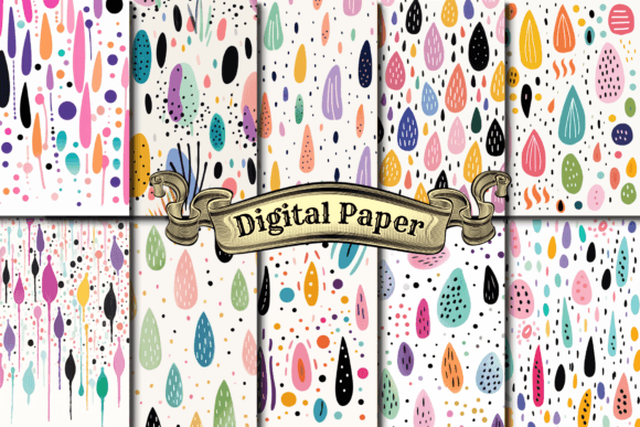 Download Abstract Boho Pattern Digital Papers - Paper Collection