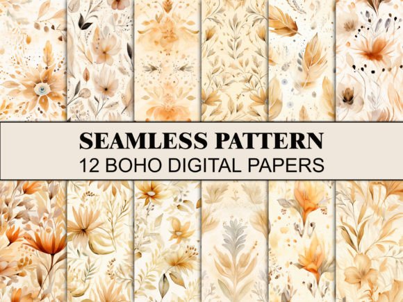 Download Seamless Boho Pattern Scrapbook Paper - Paper Collection