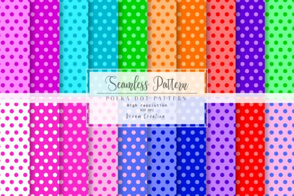 Download Rainbow Polka Dot Digital Paper - Paper Collection