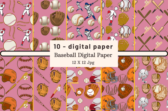 Download Baseball Digital Paper - Paper Collection