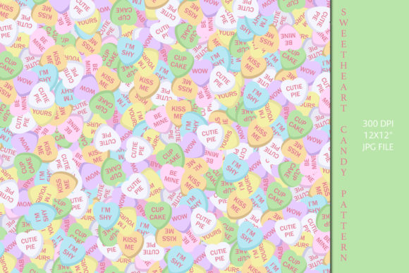 Download Candy Hearts Digital Scrapbook Paper - Paper Collection