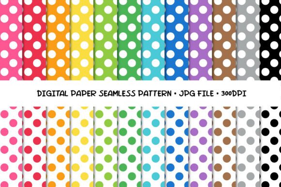 Download Seamless Polka Dot Digital Paper - Paper Collection