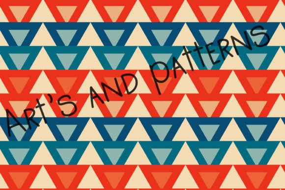Download Vintage Aesthetic Pattern with Triangles - Premium Resources