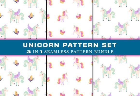 Download Unicorn Seamless Pattern Digital Papers - Paper Collection