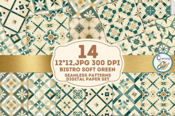 Download Digital Papers Set: Soft Green - Paper Collection