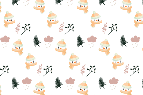 Download Aesthetic Pattern Christmas Snowman Art - Premium Bundle