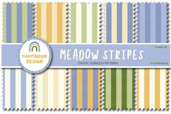 Download Meadow Stripes Paper Set - Paper Collection