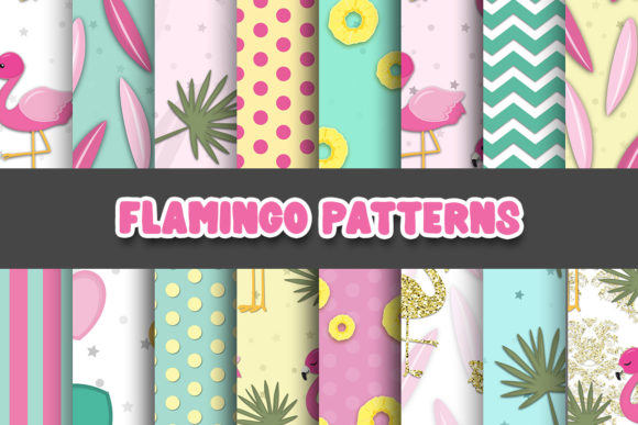 Download Flamingo Digital Paper Patterns - Paper Collection