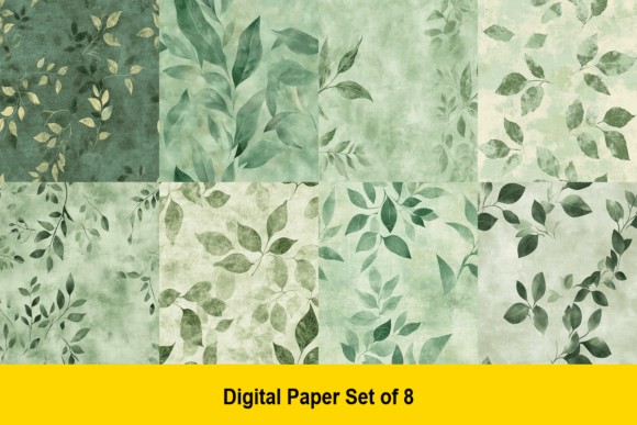 Download Soft Green Botanical Papers - Paper Collection