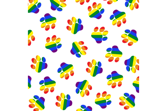 Download Paw Pride Pattern, Digital Paper - Paper Collection