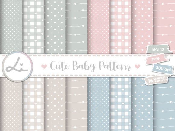 Download Cute Baby Pastel Digital Papers - Paper Collection
