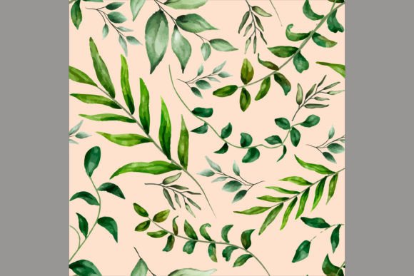 Download Beautiful Watercolor Leaves Pattern - Watercolor leaves pattern Collection