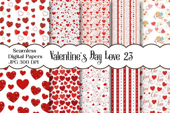 Download Valentine’s Day Love Digital Paper - Paper Collection