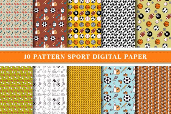 Download Sport Digital Paper Pattern - Paper Collection